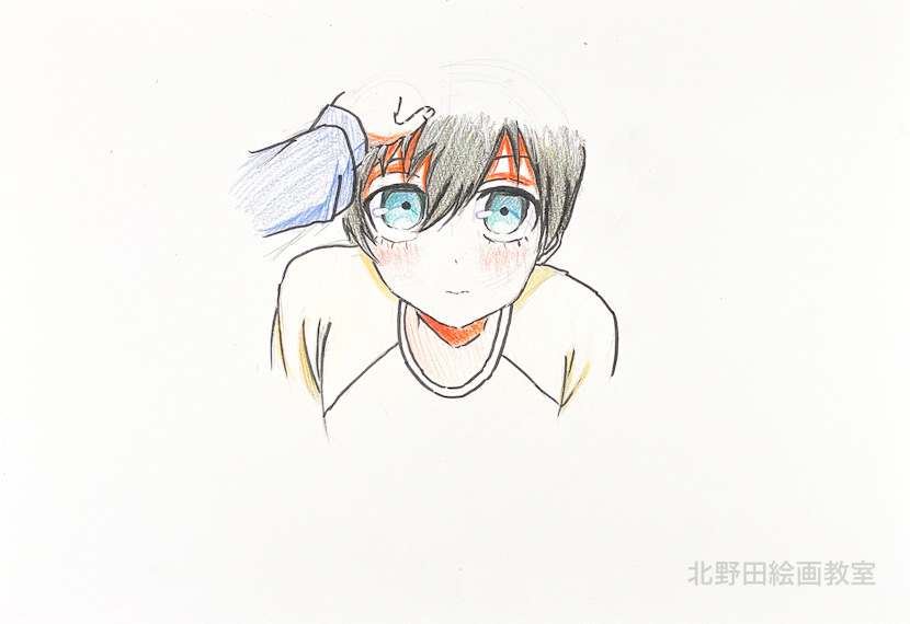 みおちゃん（小学５年生・色鉛筆画）20㎝×20㎝