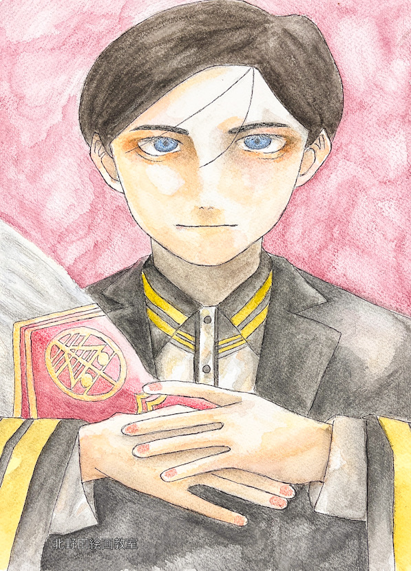 いおなちゃん（中学2年生・水彩画）F4号
